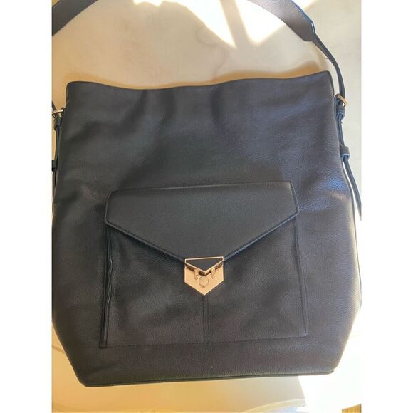 Stella and Dot Covet Black Leather Hobo Bag - Picture 4 of 13